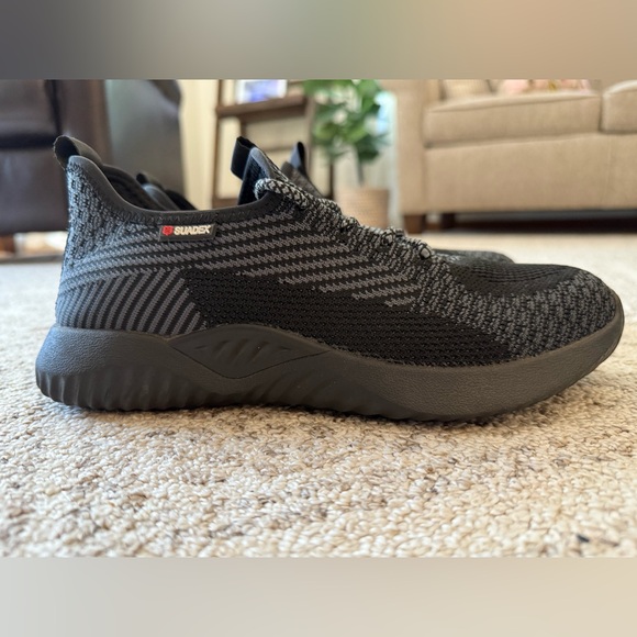 Suadex Steel Toe Womens Black Work Shoe - Picture 3 of 9